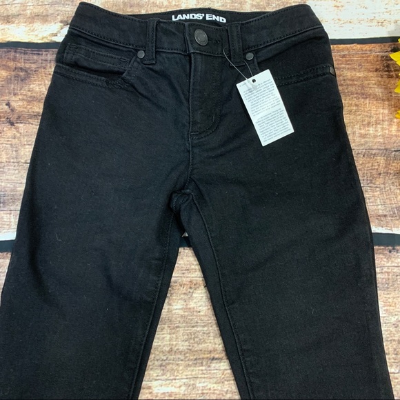 Girls black jeans by Lands’ End are NWT. Size 7 S - Picture 3 of 9